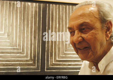 Sayed Haider Raza indischer Maler Indien Künstler Stockfoto