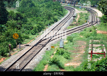 Konkan Bahnstrecke, Ponda; Goa; Indien, Asien Stockfoto