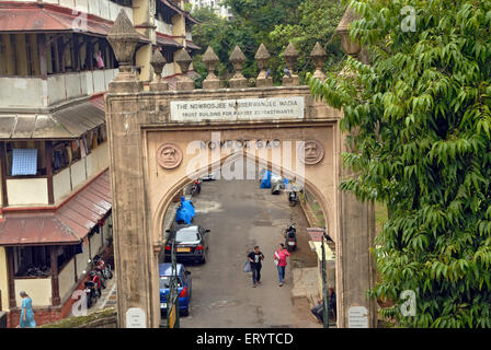 Nowroz Baug älteste Parsi Gehäuse komplexe Bombay Mumbai; Maharashtra; Indien Stockfoto