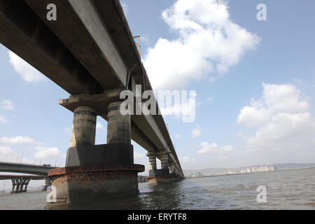 Vashi Truss Bridge, Thane Creek Bridge, Mankhurd, Vashi, New Bombay, Navi Mumbai, Maharashtra, Indien, Asien Stockfoto