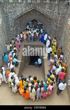 Besucher Panhala Fort; Kolhapur; Maharashtra; Indien Stockfoto