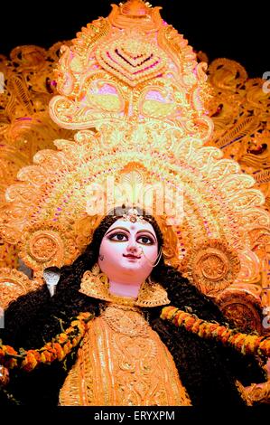 Mutter Göttin Durga; Chandannagore; Jagadhatri Festival; Calcutta; Westbengalen; Indien Stockfoto