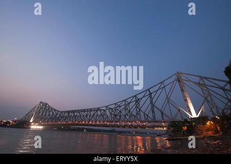 Howrah Brücke in Kolkata; Calcutta; Indien Stockfoto
