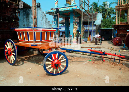 Ratholsavam Chariot Festival Vorbereitung ; Palghat , Palakad , Palakkad , Kerala , Indien , Asien Stockfoto