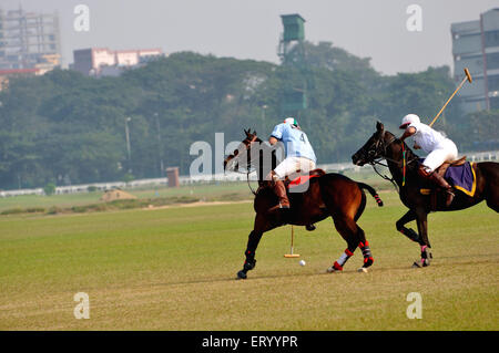 Polospiel; Kalkutta Calcutta; Westbengalen; Indien Stockfoto