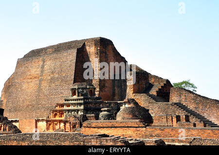 Nalanda University Ruins; Nalanda; Bihar; Indien; Asien Stockfoto