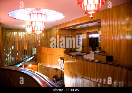 Interior Design der Maratha Mandir Theater; Bombay Mumbai; Maharashtra; Indien Stockfoto