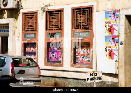 Naaz Kino, Kino, Fenster anzeigen, Lamington Road, Bombay, Mumbai, Maharashtra, Indien, Asien Stockfoto