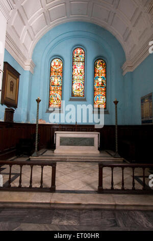 St. John's Church Innenraum, Kalkutta, Kalkutta, West Bengalen, Indien, Asien Stockfoto