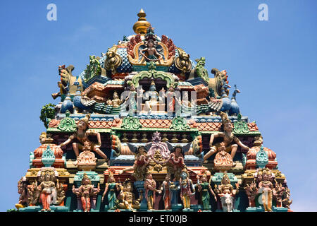 Kapaleeswarar Tempel; Mylapore; Madras Chennai; Tamil Nadu; Indien Stockfoto