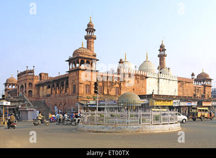 Die Moti Masjid auch bekannt als Perle Moschee, erbaut im Jahre 1860 von Sikander Jehan;  Bhopal; Madhya Pradesh; Indien Stockfoto