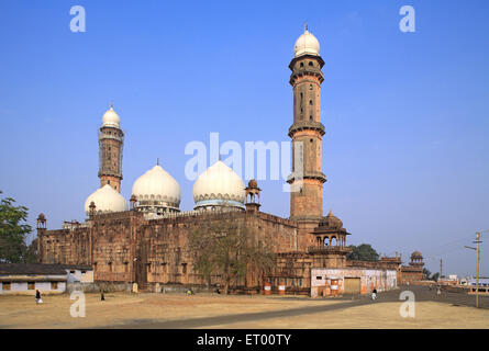 Taj Ul Masjid gebaut im Jahre 1868 von Shah Jahan Begum; Bhopal; Madhya Pradesh; Indien Stockfoto