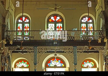 Innenraum der katholischen Kathedrale Santa Cruz; Cochin Kochi; Kerala; Indien Stockfoto