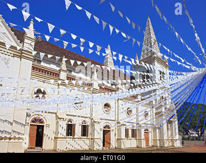 Katholische Kathedrale Santa Cruz; Cochin Kochi; Kerala; Indien Stockfoto