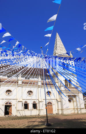 Katholische Kathedrale Santa Cruz; Cochin Kochi; Kerala; Indien Stockfoto