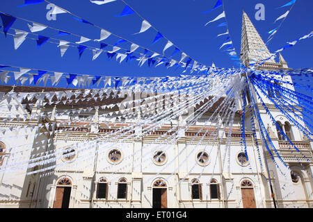 Katholische Kathedrale Santa Cruz; Cochin Kochi; Kerala; Indien Stockfoto