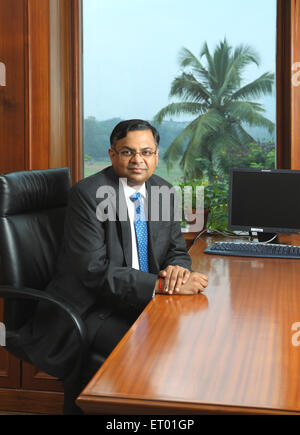 Natarajan Chandrasekaran, Chairman, Tata Group, Tata Sons, indischer Geschäftsmann, Bombay, Mumbai, Maharashtra, Indien, Asien Stockfoto