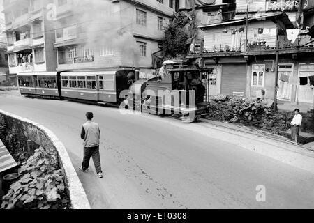 Spielzeugeisenbahn der Darjeeling Himalayan Railway, West Bengal Indien 2011 Stockfoto