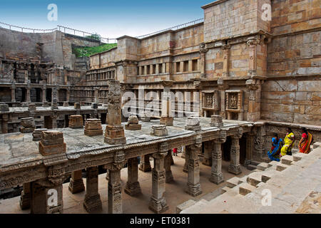 Rani KI Vav; Ranki Vav; Schritt gut; Steepwell; Patan; Gujarat; Indien; Asien Stockfoto