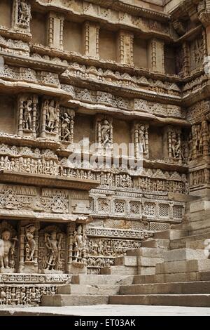 Rani KI Vav; Ranki Vav; Schritt gut; Steepwell; Patan; Gujarat; Indien; Asien Stockfoto