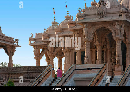 BAPS Shri Swaminarayan Mandir , Baroda , Vadodara , Gujarat , Indien , Asien Stockfoto