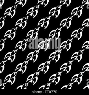 nahtlose Muster mit Zugvögeln Stock Vektor