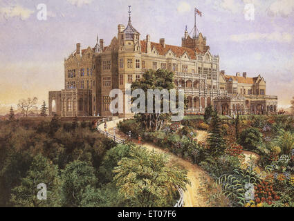 Viceregal Lodge, Rashtrapati Niwas, Indian Institute of Advanced Study, Observatory Hills, Shimla, Himachal Pradesh, Indien, Asien, 1800er Stockfoto