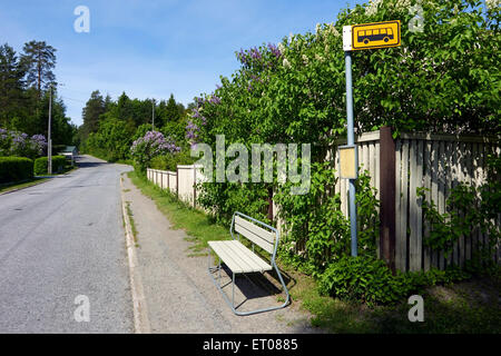 s-Bus-Stop, Lappeenranta, Finnland Stockfoto