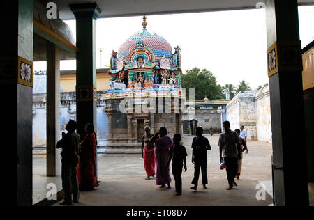 Mayuranathaswamy Tempel im 8. Jahrhundert erbaut; Mayiladuthurai Mayuram gelegen Ufer des Flusses Cauvery Kumbakonam; Tamil Nadu Stockfoto