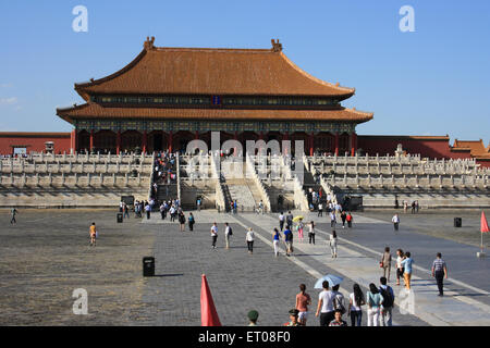 Innenbereich mit Brücken "Verbotenen Stadt" in Peking. China Stockfoto