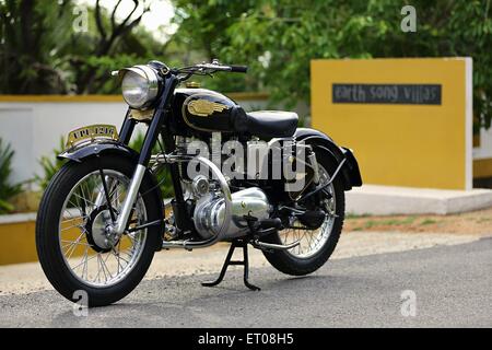 Royal Enfield Bullet G2 350 cc 1960 Oldtimer Motorrad Stockfoto