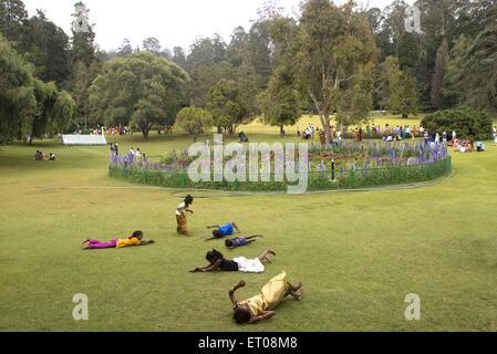 Die Regierung botanische Garten, der im Jahre 1847 durch den Marquis von Tweeddale bei Udhagamandalam Ooty festgelegt war; Tamil Nadu Stockfoto