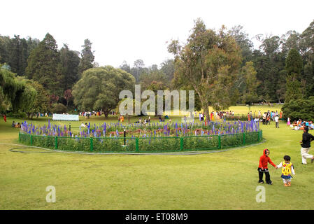 Die Regierung botanische Garten, der im Jahre 1847 durch den Marquis von Tweeddale bei Udhagamandalam Ooty festgelegt war; Tamil Nadu Stockfoto