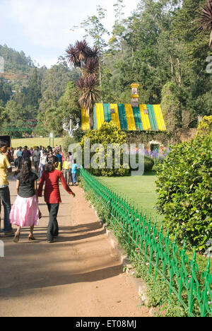 Die Regierung botanischen Garten am Udhagamandalam Ooty wurde 1847 durch den Marquis von Tweeddale gelegt; Tamil Nadu; Indien Stockfoto