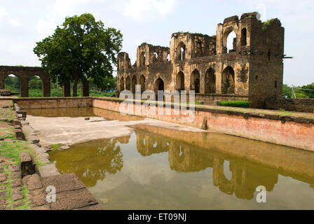 Das Asar Mahal erbaut von Mohammed Adil Shah im Jahre 1646 als Hall of Justice in Bijapur genannt; Karnataka; Indien Stockfoto