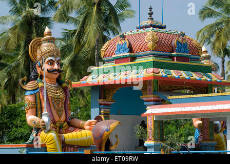 Hütergottheit Ayyanar ist Dorf Gott angebetet überwiegend in der Nähe von Salem Tamil Nadu, Indien Stockfoto