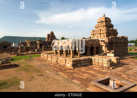 UNESCO-Weltkulturerbe; Sangameshvara-Tempel in 720 n. Chr. ist älteste in Pattadakal; Karnataka; Indien Stockfoto