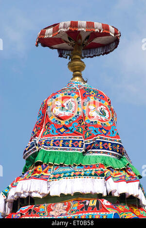 Verzierte Tempel Chariot Karthigai Deepam Festival Arunachaleshwara Tempel Thiruvannamalai Stockfoto