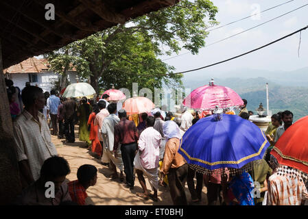 Prozession, Malayatoor Perunal jährlichen Festival, Malayattoor Kurisumudy, Malayattur Kurussumudi, St. Thomas Kirche, Ernakulam, Kerala, Indien, Asien Stockfoto