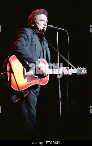 Johnny Cash, Konzert in der Royal Albert Hall, London, Sonntag, 14. Mai 1989. Stockfoto