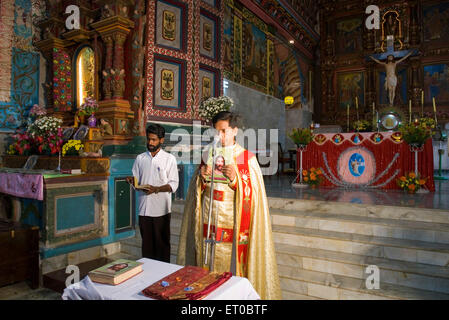 Saint Mary Forane Kirche am Kanjoor; Kerala; Indien nicht Herr Stockfoto