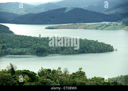 Emerald Lake, Ooty, Hill Station, Ootacamund, Udagamandalam, Udhagamandalam, Nilgiri Hügel, Silent Valley, Western Ghat, Tamil Nadu, Indien, Asien Stockfoto