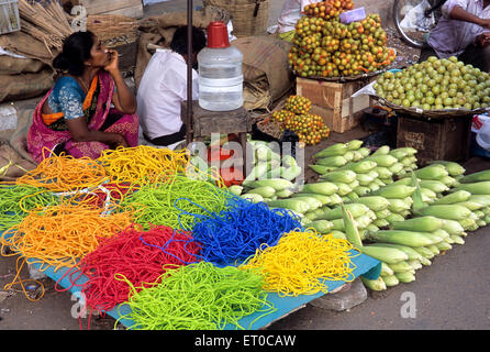 Straße Verkäufer bei George Town in Madras Chennai; Tamil Nadu; Indien Stockfoto