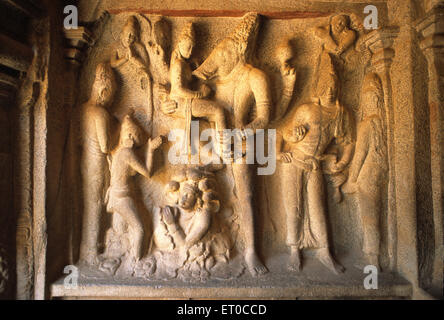 Varaha in Varaha Höhle in Mahabalipuram Mamallapuram; Tamil Nadu; Indien Stockfoto