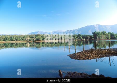 See in der Nähe von Maravakandy Masinagudi in Nilgiris; Ooty; Ootacamund, Tamil Nadu, Indien - Stockfoto