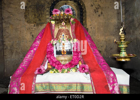 Lord Shiva in Ainootheswarar Periyanayaki Tempel; Mathur in der Nähe von Karaikudi; Tamil Nadu; Indien Stockfoto