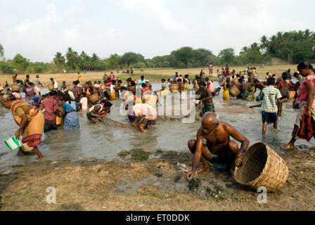 Angeln Festival; Ponnamaravathy; Pudukkottai; Tamil Nadu; Indien; Asien Stockfoto