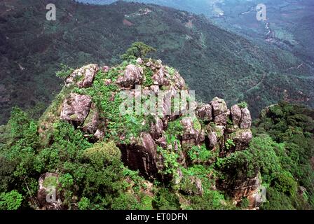 Lambs Rock, Coonoor, Nilgiris, Nilgiri Hills, Western Ghats, Tamil Nadu, Indien, Asien Stockfoto