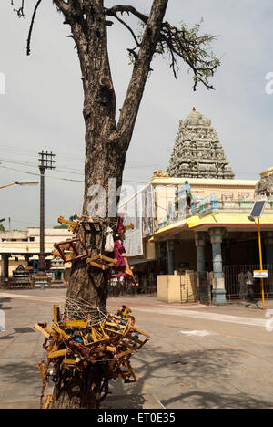 Sri Kanchi Kamakshi Amman Tempel, Kamakshi Amman Tempel, Kanchipuram, Kanchi, Kancheepuram, Tamil Nadu, Indien, Asien Stockfoto