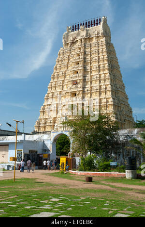Sri Ekambaranathar Tempel;  Kanchipuram; Kancheepuram; Tamil Nadu; Indien Stockfoto